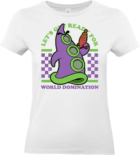 Game Mascot Evil Tentacle - Video Games, Video Game, Game, Games, Gamer, Mascot, Retro, Vintage, Retro Vintage, Retro Gamer, Retro Cartoon, Fantasy, Adventure, Investigation, Investigate, Classic, Tentacles, Tentacle, World Domination - Standard T-Shirt (Women)