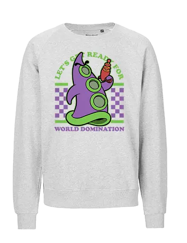 Game Mascot Evil Tentacle - Video Games, Video Game, Game, Games, Gamer, Mascot, Retro, Vintage, Retro Vintage, Retro Gamer, Retro Cartoon, Fantasy, Adventure, Investigation, Investigate, Classic, Tentacles, Tentacle, World Domination - Fairtrade Sweatshirt