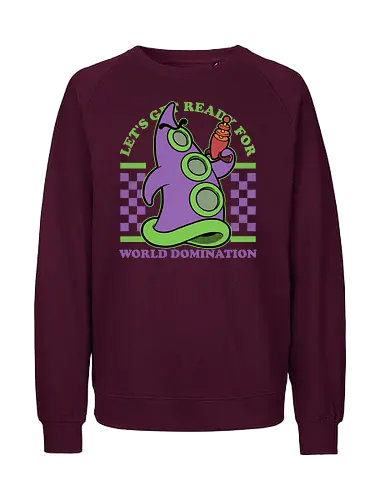 Game Mascot Evil Tentacle - Video Games, Video Game, Game, Games, Gamer, Mascot, Retro, Vintage, Retro Vintage, Retro Gamer, Retro Cartoon, Fantasy, Adventure, Investigation, Investigate, Classic, Tentacles, Tentacle, World Domination - Fairtrade Sweatshirt