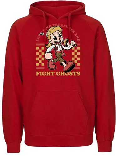 Game Mascot Monkey Pirate - Video Games, Video Game, Game, Games, Gamer, Mascot, Retro, Vintage, Retro Vintage, Retro Gamer, Retro Cartoon, Monkey, Pirates, Pirate, Fantasy, Adventure, Sword, Ghosts, Ghost, Treasure Hunter, Treasure - Fairtrade Hoodie