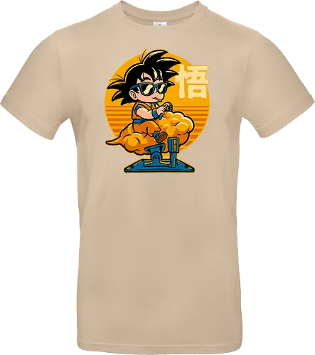 Cloud Anime Hero - retro vintage, kids, cloud, super hero, martial arts, fight, fighting, champion, championship, anime, manga, fun, funny, cute, classic, tv show - Standard T-Shirt