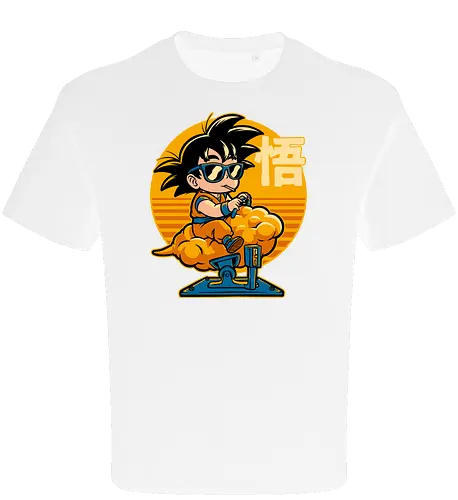 Cloud Anime Hero - retro vintage, kids, cloud, super hero, martial arts, fight, fighting, champion, championship, anime, manga, fun, funny, cute, classic, tv show - Oversize T-Shirt
