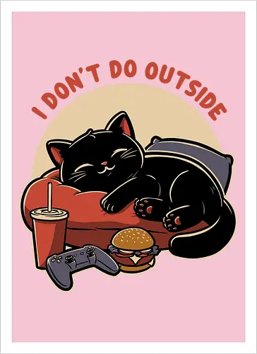 Lazy Gamer Cat 