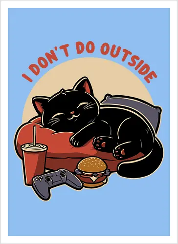 Lazy Gamer Cat 
