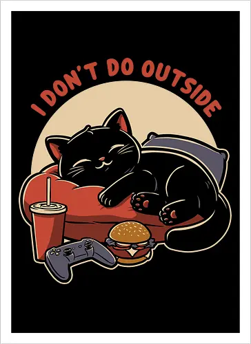 Lazy Gamer Cat 