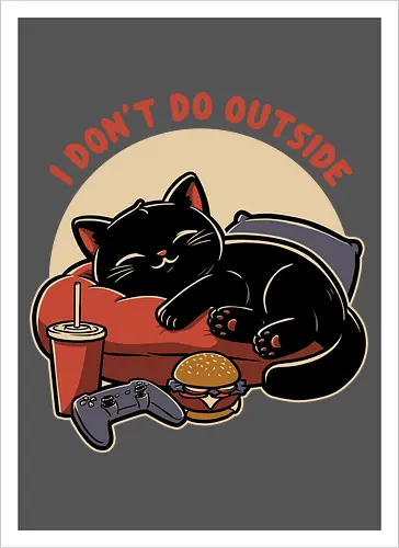 Lazy Gamer Cat 