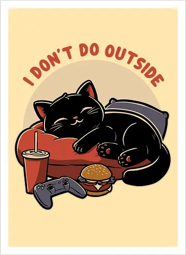 Lazy Gamer Cat 
