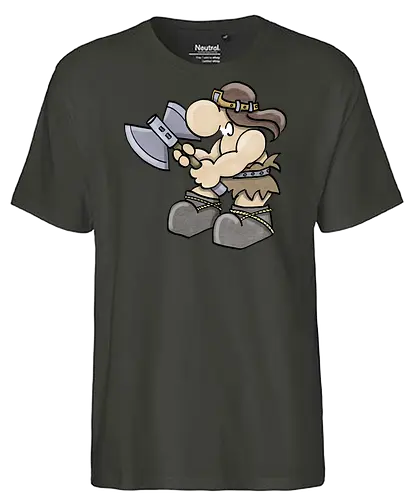 Kleine Helden - Barbar - Kleine Helden, fantasy, rpg, Barbar, pen and paper, Rollenspiel - Fairtrade T-Shirt