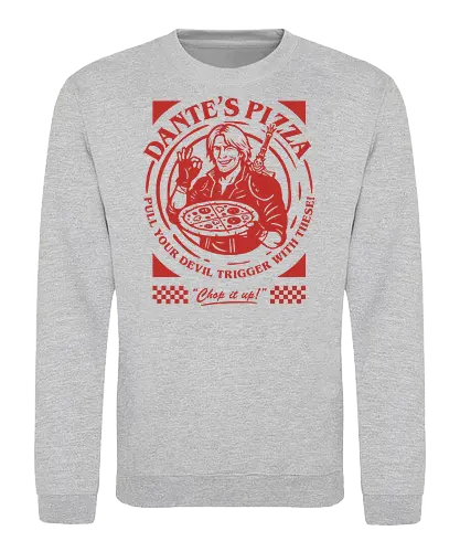 Devil Pizza - devil may cry, dante, game, pizza - Sweatshirt
