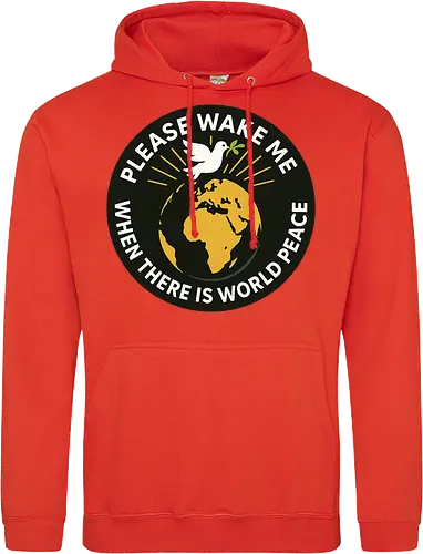 Please wake me when there is world peace