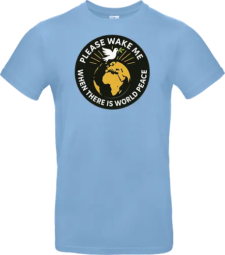 Please wake me when there is world peace