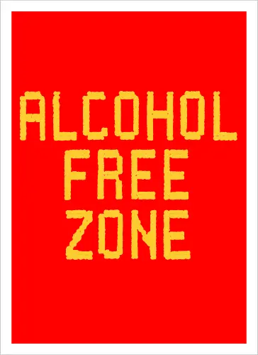 Alcohol Free Zone 