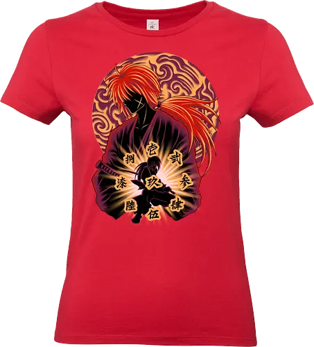 Flying Heaven Sword - Anime, Samurai, Rurouni Kenshin - Standard T-Shirt (Women)