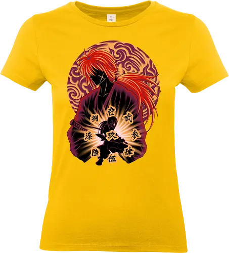 Flying Heaven Sword - Anime, Samurai, Rurouni Kenshin - Standard T-Shirt (Women)