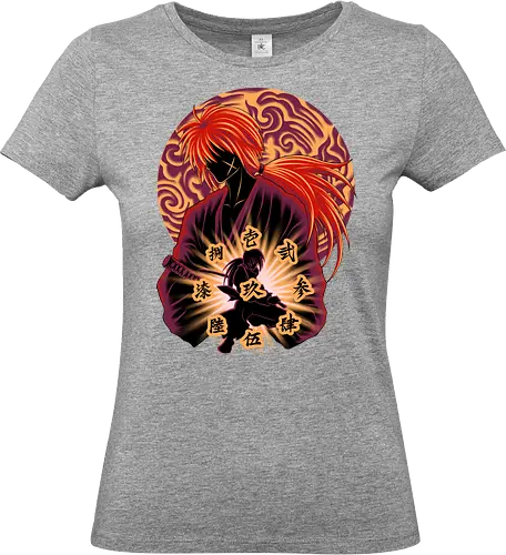 Flying Heaven Sword - Anime, Samurai, Rurouni Kenshin - Standard T-Shirt (Women)