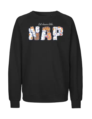 Let's have a little nap... - cats, katzen, niedlich, schlafen, napping, nickerchen - Fairtrade Sweatshirt