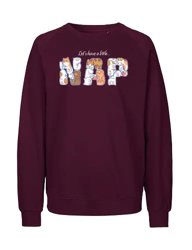 Let's have a little nap... - cats, katzen, niedlich, schlafen, napping, nickerchen - Fairtrade Sweatshirt