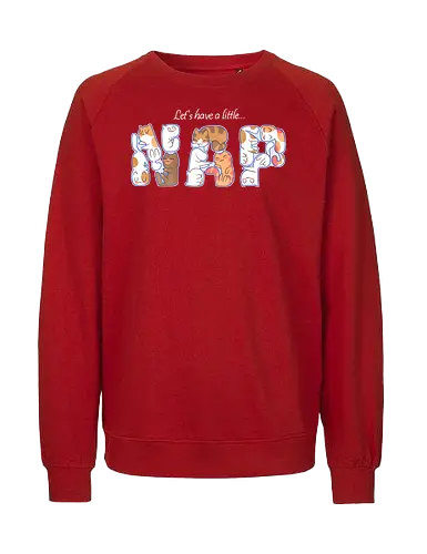 Let's have a little nap... - cats, katzen, niedlich, schlafen, napping, nickerchen - Fairtrade Sweatshirt