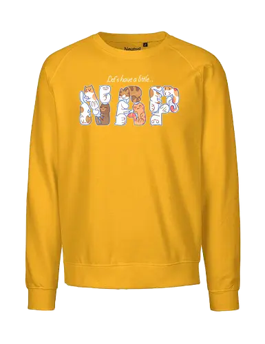 Let's have a little nap... - cats, katzen, niedlich, schlafen, napping, nickerchen - Fairtrade Sweatshirt