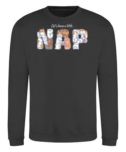 Let's have a little nap... - cats, katzen, niedlich, schlafen, napping, nickerchen - Sweatshirt