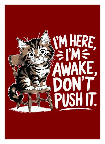 I'm here, I'm awake, don't push it