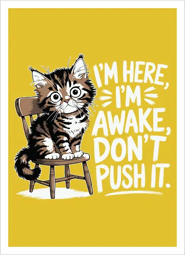 I'm here, I'm awake, don't push it
