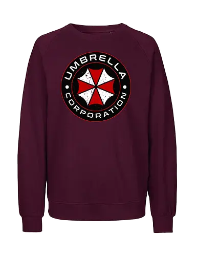 Umbrella Corporation - Horror  - Horror, biohazard, claire redfield, dead, death, gaming, halloween, horror, jill valentine, leon kennedy, t virus, the walking dead, umbrella corporation, undead, zombies - Fairtrade Sweatshirt