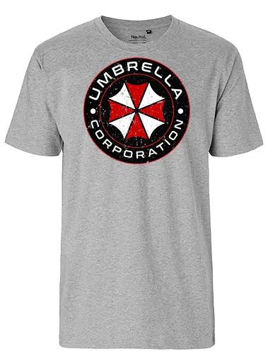 Umbrella Corporation - Horror  - Horror, biohazard, claire redfield, dead, death, gaming, halloween, horror, jill valentine, leon kennedy, t virus, the walking dead, umbrella corporation, undead, zombies - Fairtrade T-Shirt