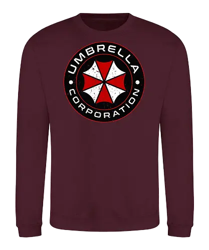 Umbrella Corporation - Horror  - Horror, biohazard, claire redfield, dead, death, gaming, halloween, horror, jill valentine, leon kennedy, t virus, the walking dead, umbrella corporation, undead, zombies - Sweatshirt