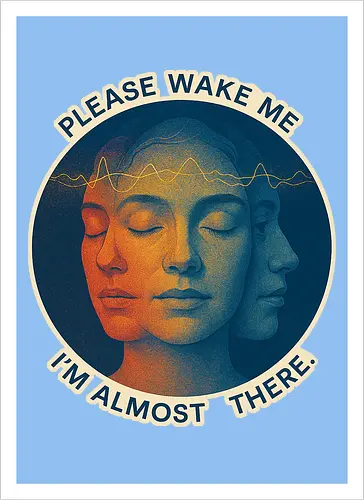 Please wake me. I’m almost there.