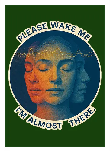 Please wake me. I’m almost there.