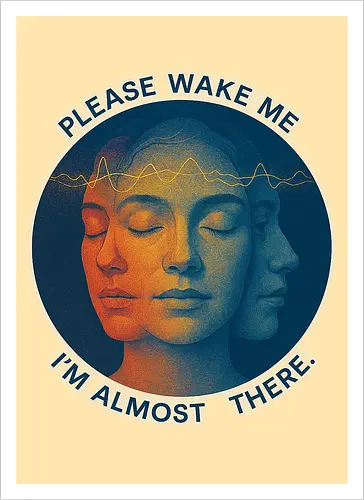 Please wake me. I’m almost there.
