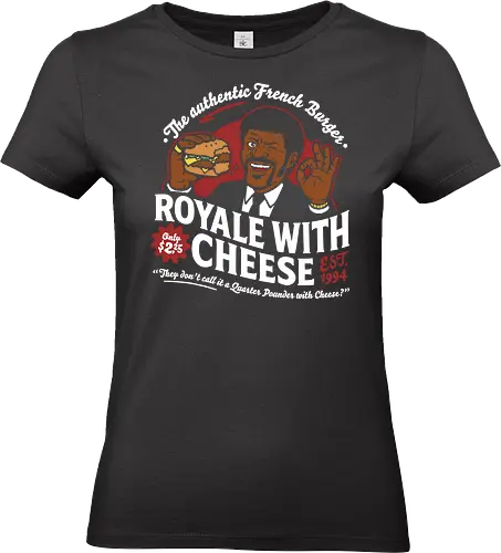 Royale with Cheese - tarantino, royale, Retro, burger - Standard T-Shirt (Women)