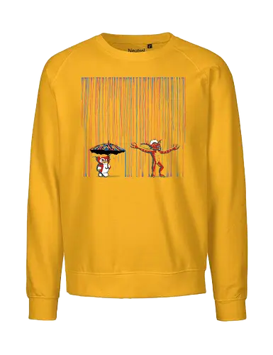 Colorful Rain! - gremlins, gizmo, funny, stripe, banksy, graffiti, movies, 80s - Fairtrade Sweatshirt