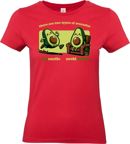 Avocado Tired Exercise - Exercise, avocado, food, run, fun, funny, happy, adorable, pun, vegan, guacamole, cardio, tired, lazy - Standard T-Shirt (Women)