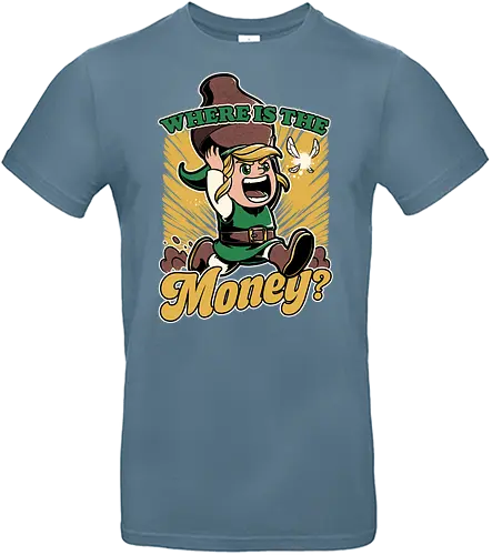 Game Elf Money - Fairy, Money, Fun, Funny, Elf, Video Game, Game, Rpg, Adventure, Fantasy, Jar, classic - Standard T-Shirt