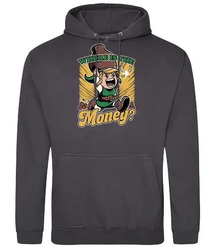 Game Elf Money - Fairy, Money, Fun, Funny, Elf, Video Game, Game, Rpg, Adventure, Fantasy, Jar, classic - Standard Hoodie