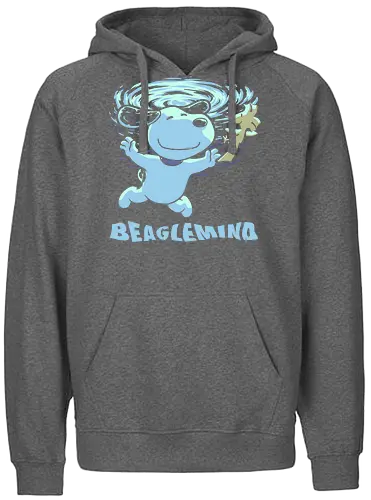 Nevermind Beagle Music - music, album cover, grunge, rock and roll, comic, dog, pet, pool, bird, beagle, nevermind - Fairtrade Hoodie