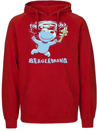 Nevermind Beagle Music - music, album cover, grunge, rock and roll, comic, dog, pet, pool, bird, beagle, nevermind - Fairtrade Hoodie