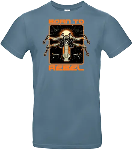 Space War Rebel - stars, space, five, rebel, spaceship, fantasy, adventure, movie, classic, cult, vintage, film, revolution, empire, space, scifi, science fiction, science fantasy - Standard T-Shirt