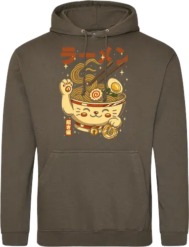 Süße Glückskatze Ramen