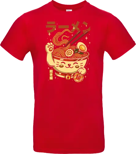 Süße Glückskatze Ramen