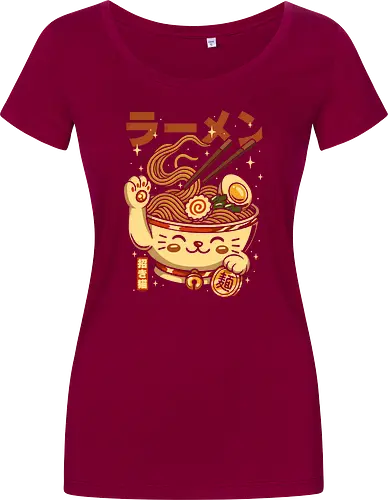 Süße Glückskatze Ramen