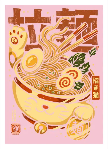 Lucky Cat Nudeln Ramen