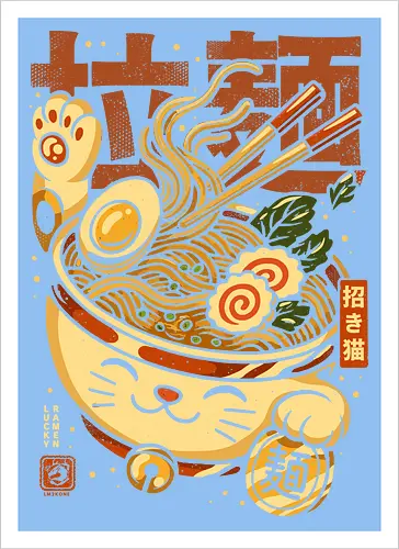 Lucky Cat Nudeln Ramen