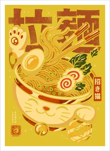 Lucky Cat Nudeln Ramen