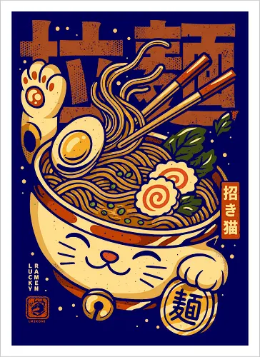 Lucky Cat Nudeln Ramen