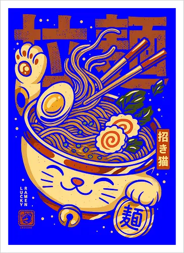 Lucky Cat Nudeln Ramen