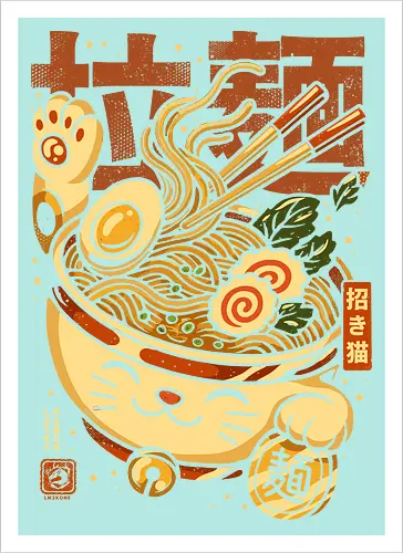 Lucky Cat Nudeln Ramen