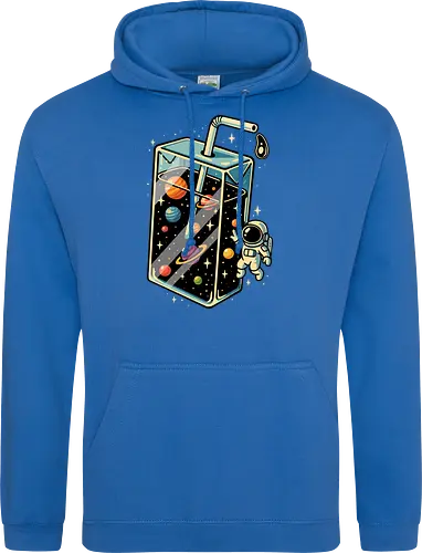 Weltraumsaft - Astronaut, Saft, Sommer, lustig, Essen, Weltraum, Universum, Kosmos, Astronomie, trippig, abstrakt, ästhetisch, Illustration, Planeten, Mond, cool, lm2kone - Standard Hoodie